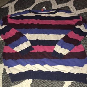 Striped pullover sweater